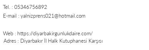 Doan Apart Diyarbakr telefon numaralar, faks, e-mail, posta adresi ve iletiim bilgileri